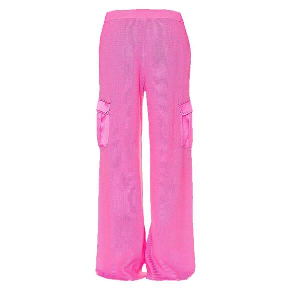 SEROYA - Saph Knit Cargo Pants (Pink) - Picture 8 of 11